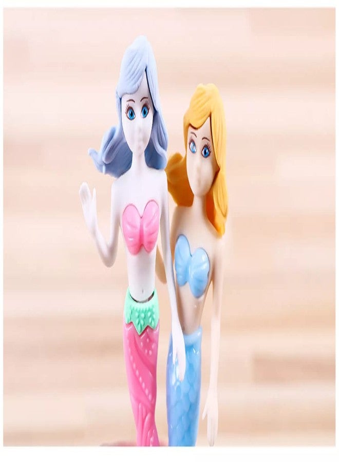 NGEL Mermaid Princess Erasers Set, School Educational Stationary Set for Kids, Cute Pencil Eraser Set - Image 4